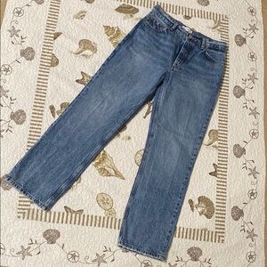 Zara high-waisted light wash jeans. Size 6.